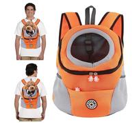 PETCUTE Sac à Dos de Transport pour Chiens,Respirant,Réglable Sac à Dos pour Chien et Chat avec Fond étanche,Bandoulière Rembourrée,Sacs de Transport pour Animaux de Voyage,Crochet de Sécurité