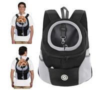 PETCUTE Sac à Dos de Transport pour Chiens,Respirant,Réglable Sac à Dos pour Chien et Chat avec Fond étanche,Bandoulière Rembourrée,Sacs de Transport pour Animaux de Voyage,Crochet de Sécurité