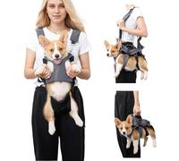 PETCUTE Sac à dos pour animal de compagnie - Réglable - Pour petits chiens et chats - Portable et respirant - Avec bande réfléchissante - Jusqu'à 15 kg - Pour les voyages