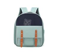 PETCUTE Sac à Dos pour Chat Chien,Sac de Transport Chat Petit Chien,Respirant Sac à Dos pour Animaux De Compagnie avec Ceinture de Sécurité Interne,Tapis Amovible,pour Voyage en Train
