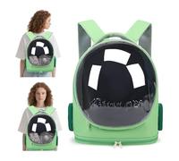 PETCUTE Sac à Dos pour Chat, Sac à Dos de Transport pour Animaux avec Tapis Amovible,Sangle de Sécurité Interne,Respirant & Ventilé,Sacs de Transport pour Chaton et Lapin