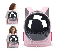 PETCUTE Sac à Dos pour Chat, Sac à Dos de Transport pour Animaux avec Tapis Amovible,Sangle de Sécurité Interne,Respirant & Ventilé,Sacs de Transport pour Chaton et Lapin