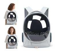 PETCUTE Sac à Dos pour Chat, Sac à Dos de Transport pour Animaux avec Tapis Amovible,Sangle de Sécurité Interne,Respirant & Ventilé,Sacs de Transport pour Chaton et Lapin