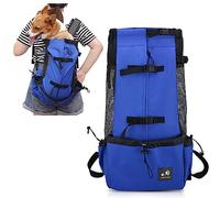 PETCUTE Sac à Dos pour Chien Randonnée Sac a Dos Transport Chat Chien Moto Respirant éPaule Double Sac à Dos pour Animaux jusqu'à 5 kg