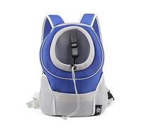 PETCUTE Sac à Dos pour Chien,Respirant Sac De Transport pour Chien, Tête Out Sac De Transport pour Chien avec Tapis en Laine Lavable,Réglable Sac de Transport pour Animaux de Compagnie pour Voyages