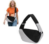PETCUTE Sac de Transport Chien,Sacs à Bandoulière Mains Libres pour Petit Animal Compagnie avec Sangle Réglable,Sac de Voyage pour Chien avec Pochette en Filet Respirant,pour Promenade Voyage