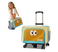 PETCUTE Sac de Transport pour Chat avec roulettes Amovibles, Sac de Voyage Extensible pour Chien,Respirant et Pliable,Caisse de Transport Chat avec Coussin Amovible et Bandoulière Réglable