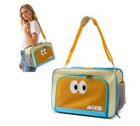 PETCUTE Sac de Transport pour Chat avec roulettes Amovibles, Sac de Voyage Extensible pour Chien,Respirant et Pliable,Caisse de Transport Chat avec Coussin Amovible et Bandoulière Réglable