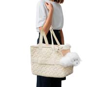 PETCUTE Sac de Transport pour Chat Chien 6kg, Sac à Bandoulière pour Petit Animal de Compagnie en Maille Respirant avec Sangle de Sécurité Interne,Sac De Voyage Confortable pour Chiot Chiens Chats