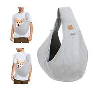 PETCUTE Sac de Transport pour Chien et Chat,Respirant Sac Transport Chien avec Ceinture de Sécurité,Pochette,Mains Libres Sac Bandoulière pour Chien pour Petit Moyen Animaux Jusqu’à 6kg,pour Voyages