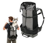 PETCUTE Sac de Transport pour Chien, Sac à Dos Respirant pour Chiens et Chats avec Ceinture de Sécurité,Poches,Sacs à Dos Pliable pour Chien avec Fond Amovible,pour Vélo, Randonné