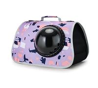 PETCUTE Sac Transport Chat Chien,Caisse de Transport Chat Lavable et Pliable,Panier Transport Chat Respirant avec Tapis en Peluche,Sac de Transport pour Chat avec Bandoulière,pour Voyage en Avion