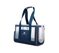 PETCUTE Sac Transport Chat Petit Chien,Sac de Transport pour Chien et Chat avec Sangle de Sécurité Interne,Sac de Transport pour Animaux de Compagnie avec Abnehmbares Kissen,Airline Approuvé