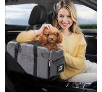 PETCUTE Siège D'Auto Pour Chien de la Console, Lavable et Pliable, Sécurité De Voyage Pour Animaux De Compagnie, Coton PP Super Doux
