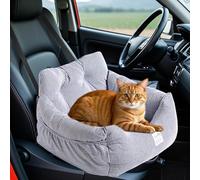 PETCUTE Sièges Auto pour Chiens,Siège de Voiture pour Chien avec Sac de Rangement et Harnais Voiture pour Chiens,Amovible et Lavable Lit pour Animal de Compagnie Antidérapant Portable,pour Voyager