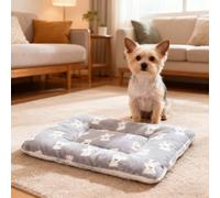 PETCUTE Tapis de Lit pour Chien,Lavable Coussin Chien, Réversible Tapis pour Animaux de Compagnie,Antidérapant,Doux et Chaud,Couverture pour Animaux,pour Toutes Les Saisons,S