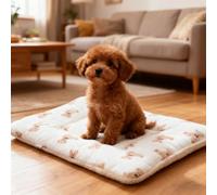 PETCUTE Tapis de Lit pour Chien,Lavable Coussin Chien, Réversible Tapis pour Animaux de Compagnie,Antidérapant,Doux et Chaud,Couverture pour Animaux,pour Toutes Les Saisons,S
