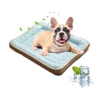 PETCUTE Tapis de Refroidissement pour Chiens,Lavable Panier Rafraichissant Matelas Chien,Antidérapant Tapis de Refroidissement d'été pour Animal Domestique,Matelas en Soie Glacée pour Chiens, Chats