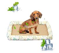 PETCUTE Tapis Rafraîchissant pour Chien,Coussin Refroidissement pour Animaux, Lit Rafraîchissant Non Toxique pour Chiens et Chats avec Fond Antidérapant,Étanche et Facile à Nettoyer,S