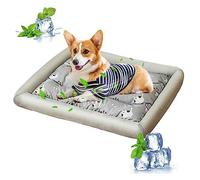 PETCUTE Tapis Rafraîchissant pour Chien et Chat avec Fond Antidérapant, Matelas Lavable Auto-refroidissant pour Animaux Domestiques