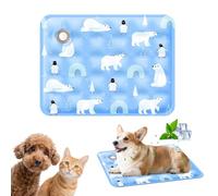 PETCUTE Tapis Rafraichissant pour Chien et Chats,Tapis Fraicheur pour Chien,Étanche et Facile à Nettoyer, Matelas Refrigerant pour Chats,Convient aux Petits et Grands Chiens de Compagnie L