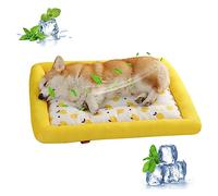 PETCUTE Tapis Rafraîchissant pour Chien,Respirant Tapis Rafraichissant Chat avec Fond Antidérapant,Matelas Rafraichissant Chien pour Animaux Domestiques,Lavable Tapis de Chat Auto-refroidissant
