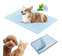 PETCUTE Tapis Refroidissant pour Chien,Tapis Fraicheur Chien, Auto-refroidissant,Non Toxique Matelas Refroidissement pour Animaux De Compagnie,Lavable,Utilisable à l'Intérieur Et à l'Extérieur,S