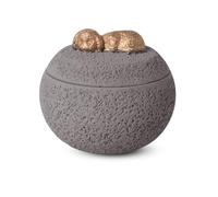 PETCUTE Urne pour Cendres de Chien,Fabriquées en Ciment Portland,Urne pour Animaux de Compagnie,Urnes Funéraires pour Chiens et Chats,Boîte Souvenir Commémorative(pour Chien,Gris)