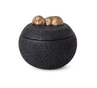 PETCUTE Urne pour Cendres de Chien,Fabriquées en Ciment Portland,Urne pour Animaux de Compagnie,Urnes Funéraires pour Chiens et Chats,Boîte Souvenir Commémorative(pour Chien,Noir)