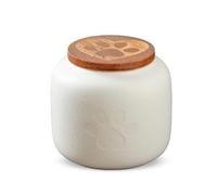 PETCUTE Urne pour Chat,Urne pour Cendres de Chien, Urnes de Crémation pour Animal de Compagnie, Urnes en Céramique pour Cendres de Chien,Boîte Souvenir Commémorative,Blanc,180ML