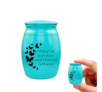 PETCUTE Urnes Commémoratives pour Animaux de Compagnie,Urne Funéraire pour Cendres de Chien,Mini Urne en Aluminium pour Cendres de Chien ou de Chat,Cadeau Commémoratif pour Animaux