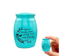 PETCUTE Urnes Commémoratives pour Animaux de Compagnie,Urne Funéraire pour Cendres de Chien,Mini Urne en Aluminium pour Cendres de Chien ou de Chat,Cadeau Commémoratif pour Animaux