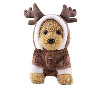 PETCUTE Vêtements pour Animaux de Compagnie de Noël,Costume de Noël pour Chien,Vêtements pour Chiens De Noël pour Petits Chiens,Manteau d'hiver pour Chien,Sweat à Capuche Chien Chat