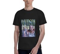 Pete Music Davidson T-Shirt Full Width Men's Short Sleeved Casual Basic Classic Pullover Tees Manches Courtes(Large)