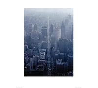 Pete Seaward (NY Aerial Straight Road 60 x 80 cm Toile Imprimée