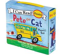 Pete the Cat 12-Book Phonics Fun!: A Box of 12 Mini-Books Featuring Short and Long Vowel Sounds - Expert-Reviewed Beginning Readers for Kids (Ages 3-6)