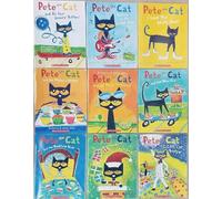 Pete the Cat 9-Book Set - Includes White Shoes, Four Groovy Buttons, Rocking in My School Shoes, Missing Cupcakes, Magic Sunglasses, New Guy, Bedtime Blues, Saves Christmas & Cool Cat Boogie