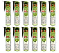 Petec 12x K&D Noir 310ml Cartouches Colle Etanchéité