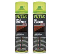 Petec 2X Convertisseur De Rouille Stop Rouille Spray 500Ml