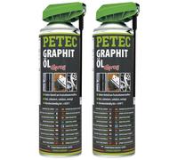 Petec 2x Graphitöl Graphite Spray 500ml