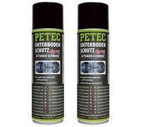 Petec 2x Protection Anti-encastrement Bitume Spray Noir 500ml