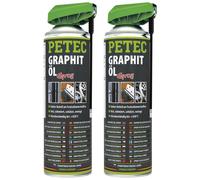 Petec 2x Spray Huile Graphite 500ml Autochemie