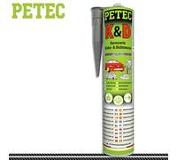 PETEC 310ml K&d Carrosserie Adhésif- Et Scellant Gris Camion Caravan Bateau Auto