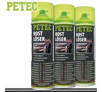 Petec 3X 500Ml Dégraissant MoS₂ Bateau Auto Fer Acier Entretien Mère Vis Froid