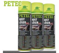 Petec 3X 500Ml Dégraissant MoS₂ Bateau Auto Fer Acier Entretien Mère Vis Froid