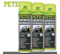 Petec 3X 500Ml Nettoyant Pour Freins Spray VTT Vélo Auto PKW Moto Huile