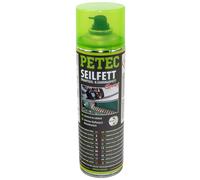 PETEC 71650 Seilfett Seilfettspray Drahtseilfett Zahnradfett Spray Graisse 500ml