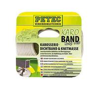 Petec Karo Bande d'étanchéité pour carrosserie Buthyl plat blanc 20 mm x 2 mm 3 mètres - Quantité : 1x