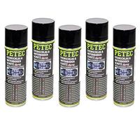 PETEC Lot de 5 sprays de protection pour dessous de caisse Noir 500 ml