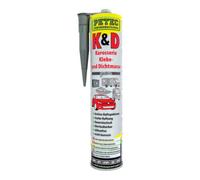 PETEC PETEC K+D Mastic colle et d’étanchéité carrosserie, gris, 310 ml Quantité:6
